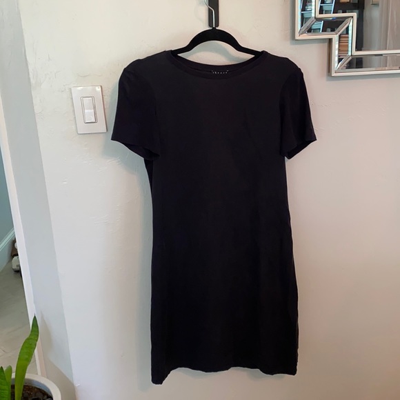 Dark Navy Blue Theory Silk Dress - Picture 1 of 4